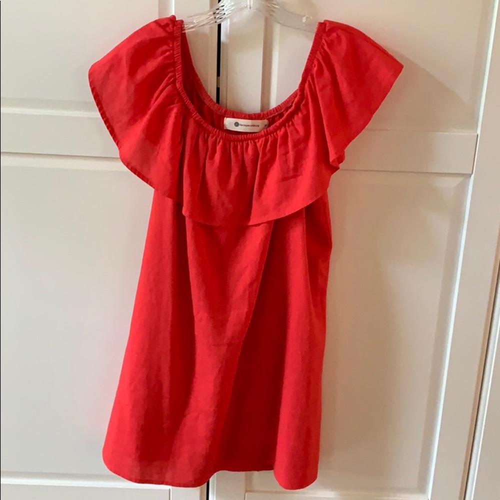 Red Off the Shoulder Dress